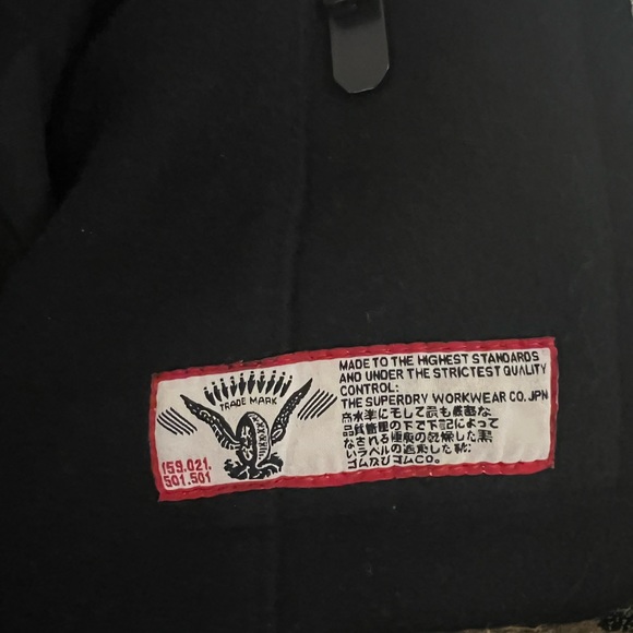 SUPERDRY NAVY LABEL CLASSIC PEACOAT - Picture 7 of 8